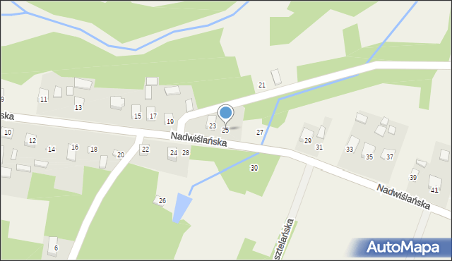 Winnica, Nadwiślańska, 25, mapa Winnica