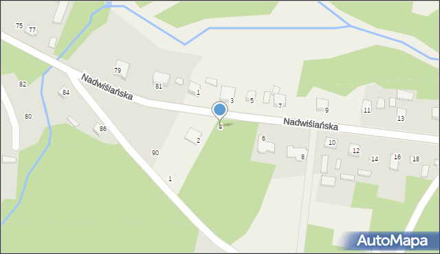 Winnica, Nadwiślańska, 4, mapa Winnica