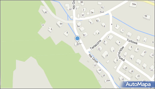 Wisła, Na Groń, 10, mapa Wisła