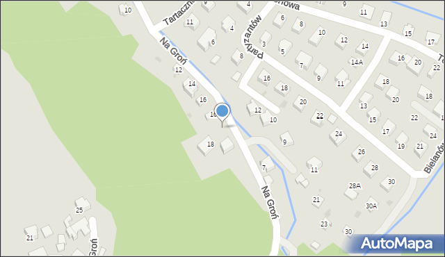 Wisła, Na Groń, 18a, mapa Wisła