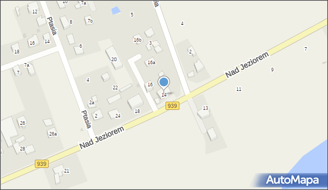 Wisła Mała, Nad Jeziorem, 14, mapa Wisła Mała