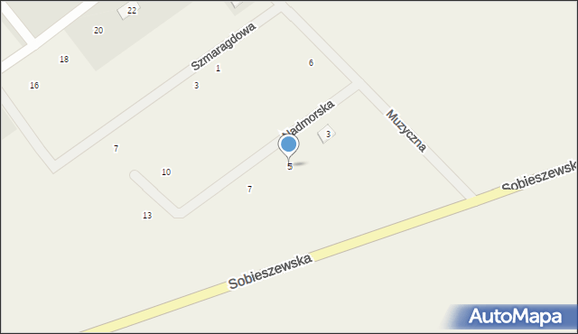 Wiślinka, Nadmorska, 5, mapa Wiślinka