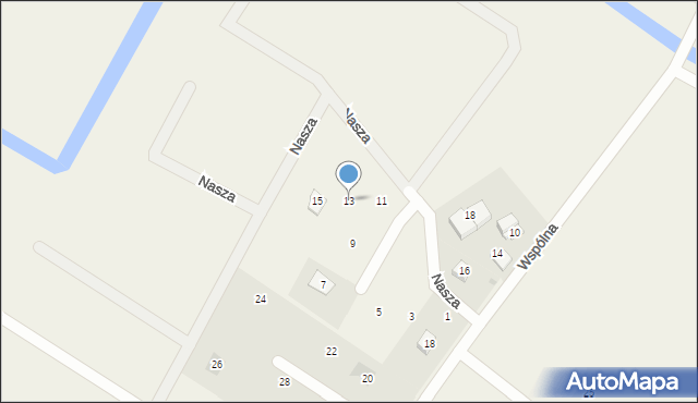 Wiślinka, Nasza, 13, mapa Wiślinka