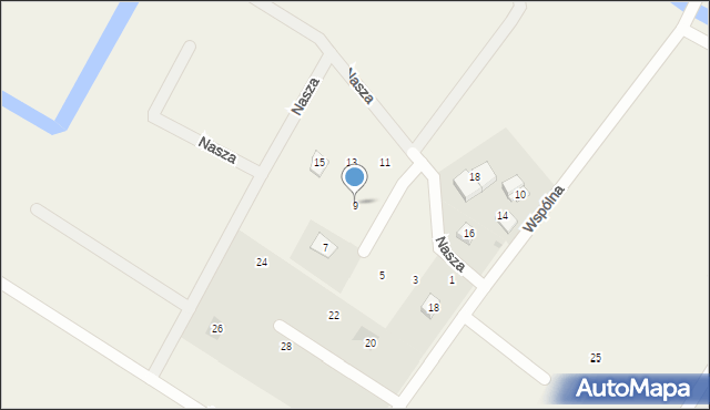 Wiślinka, Nasza, 9, mapa Wiślinka
