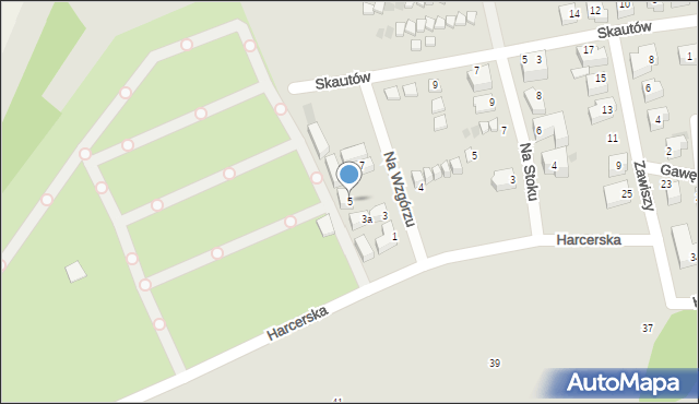 Władysławowo, Na Wzgórzu, 5, mapa Władysławowo