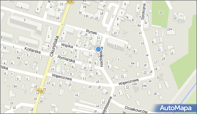 Włodawa, Nadstawna, 4, mapa Włodawa