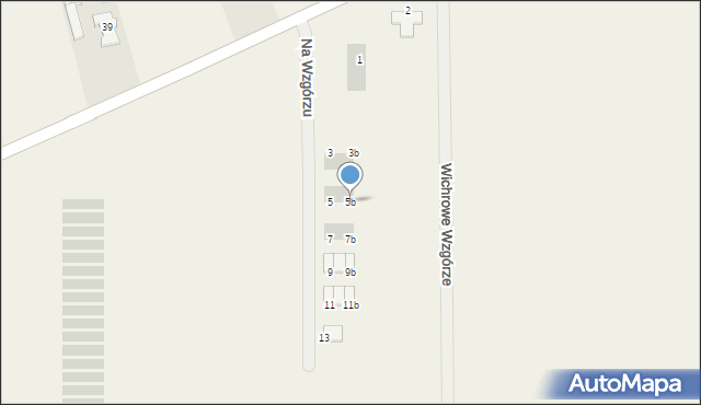 Włoszakowice, Na Wzgórzu, 5b, mapa Włoszakowice