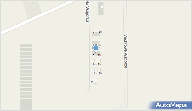 Włoszakowice, Na Wzgórzu, 7a, mapa Włoszakowice