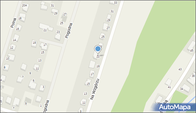 Włynkówko, Na Wzgórzu, 21, mapa Włynkówko