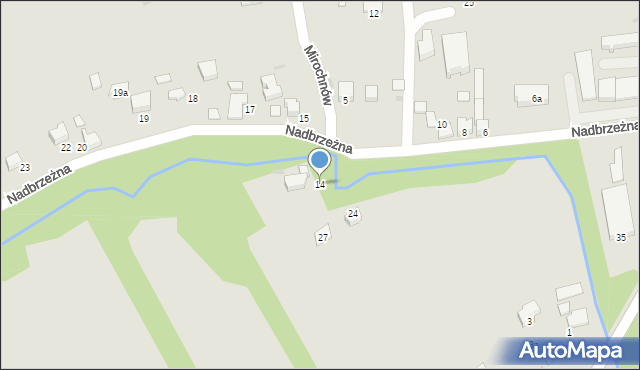 Wojnicz, Nadbrzeżna, 14, mapa Wojnicz