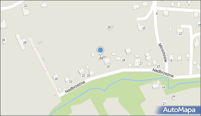 Wojnicz, Nadbrzeżna, 19a, mapa Wojnicz