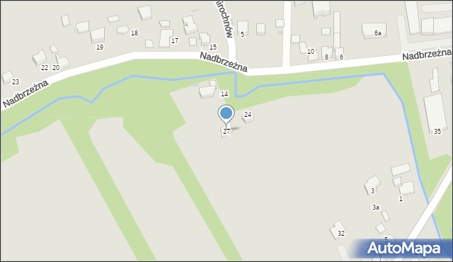 Wojnicz, Nadbrzeżna, 27, mapa Wojnicz