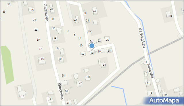 Wola Radziszowska, Na Wzgórzu, 14, mapa Wola Radziszowska