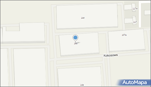 Wólka Kosowska, Nadrzeczna, 14b, mapa Wólka Kosowska