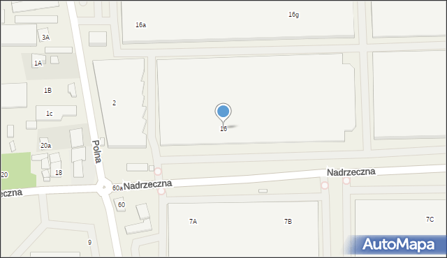 Wólka Kosowska, Nadrzeczna, 16, mapa Wólka Kosowska