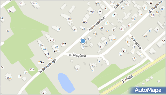 Wołomin, Nałkowskiego, 2, mapa Wołomin