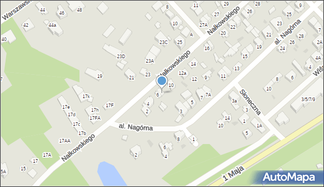 Wołomin, Nałkowskiego, 8, mapa Wołomin