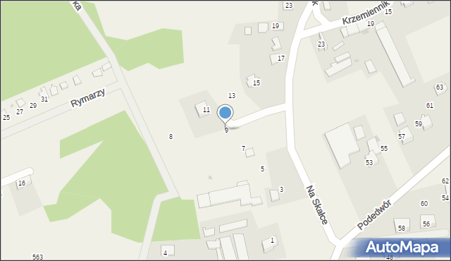 Wołowice, Na Skałce, 9, mapa Wołowice