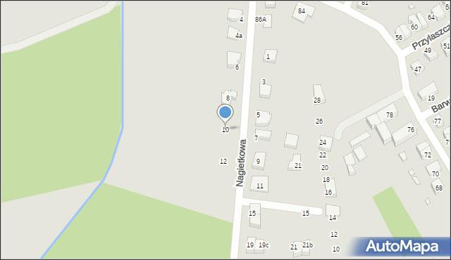 Wrocław, Nagietkowa, 10, mapa Wrocławia