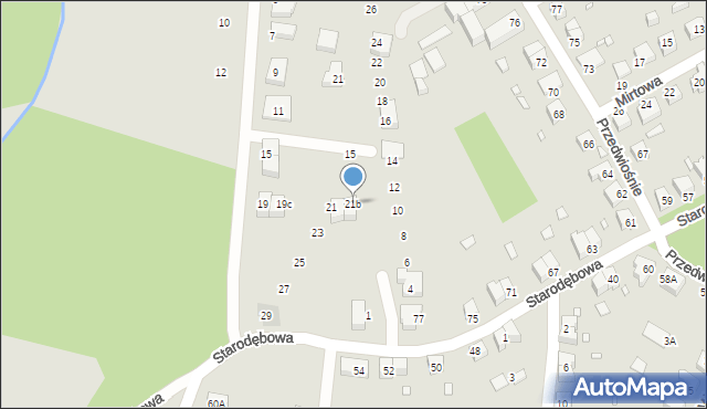 Wrocław, Nagietkowa, 21b, mapa Wrocławia
