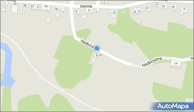 Wrocław, Nadbrzeżna, 6, mapa Wrocławia