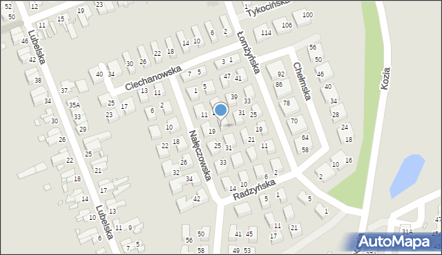 Wrocław, Nałęczowska, 23, mapa Wrocławia