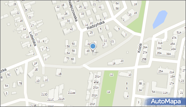 Wrocław, Nałęczowska, 55, mapa Wrocławia