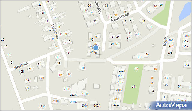 Wrocław, Nałęczowska, 68, mapa Wrocławia