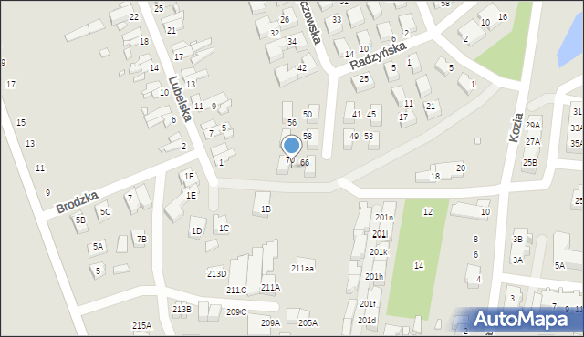 Wrocław, Nałęczowska, 72, mapa Wrocławia