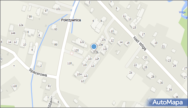 Wrząsowice, Nad Wilgą, 10h, mapa Wrząsowice