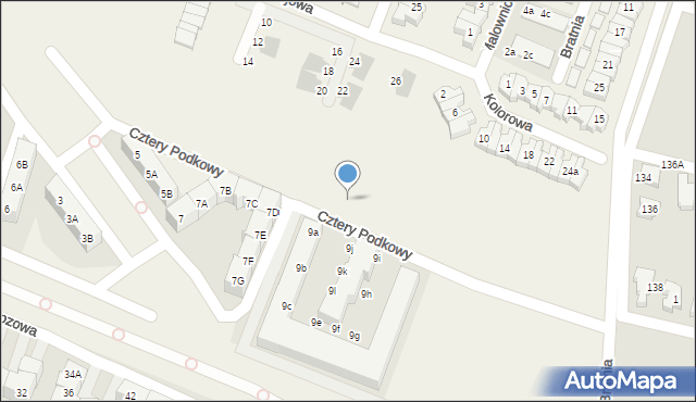 Wysoka, Nastrojowa, 8e, mapa Wysoka