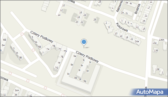 Wysoka, Nastrojowa, 8f, mapa Wysoka