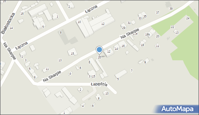 Wyszków, Na Skarpie, 10, mapa Wyszków