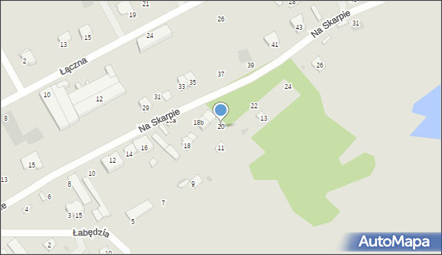 Wyszków, Na Skarpie, 20, mapa Wyszków