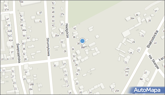 Wyszków, Nadgórze, 34a, mapa Wyszków