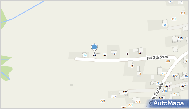 Ząb, Na Stajonka, 12, mapa Ząb