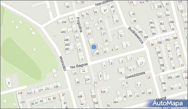 Ząbki, Na Bagnie, 14, mapa Ząbki