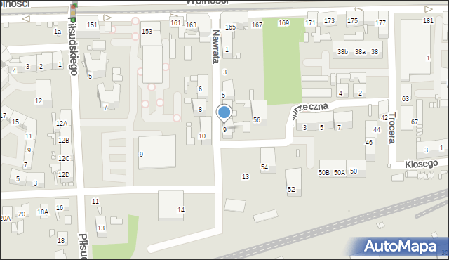 Zabrze, Nawrata Józefa, 9, mapa Zabrza