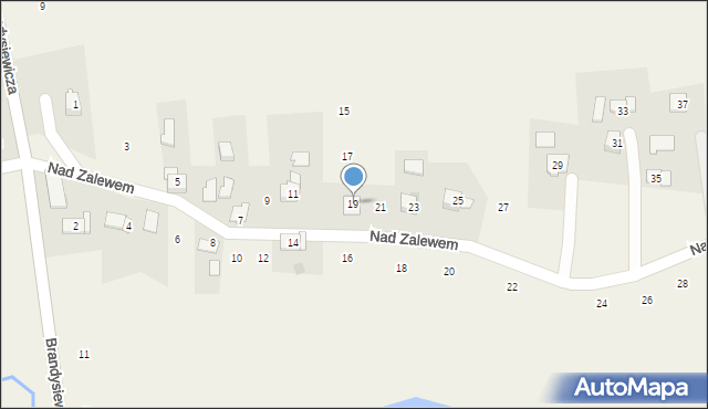 Zakliczyn, Nad Zalewem, 19, mapa Zakliczyn