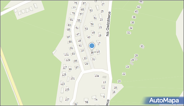 Załakowo, Na Gwizdówce, 35, mapa Załakowo