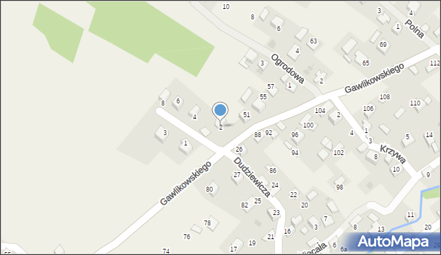 Zalas, Na Skałkę, 2, mapa Zalas