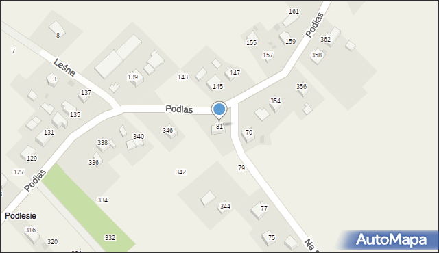 Zalas, Na Skotnicę, 81, mapa Zalas