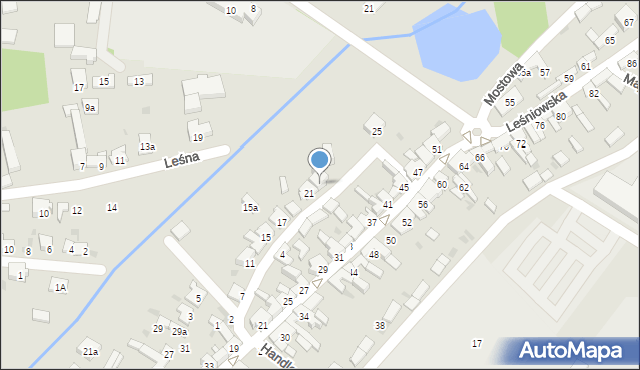 Żarki, Nadrzeczna, 23, mapa Żarki