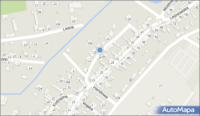 Żarki, Nadrzeczna, 4, mapa Żarki