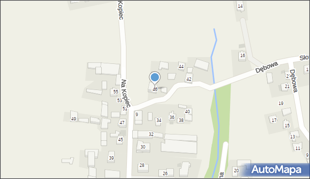 Zastów, Na Kopiec, 46, mapa Zastów