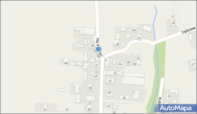 Zastów, Na Kopiec, 51, mapa Zastów