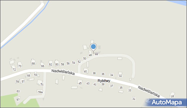 Zawichost, Nadwiślańska, 46, mapa Zawichost