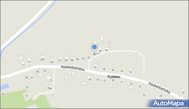 Zawichost, Nadwiślańska, 50, mapa Zawichost