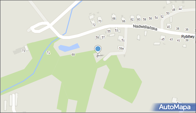 Zawichost, Nadwiślańska, 67, mapa Zawichost
