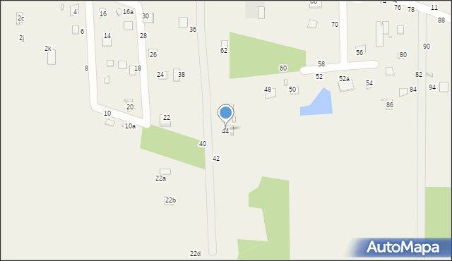 Zawiszyn, Nadrzeczna, 44, mapa Zawiszyn